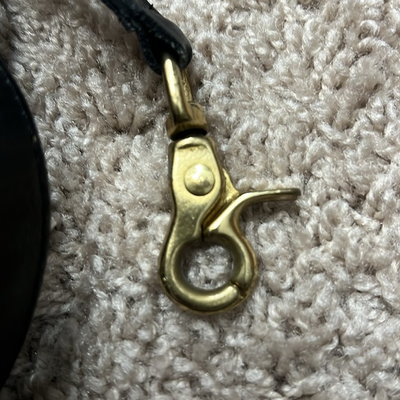 Black leather belt with claw clasp replacement belt - Picture 3 of 6